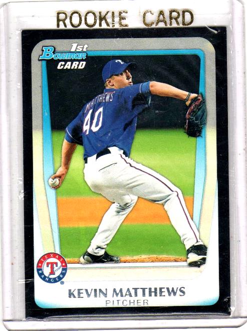 2011 Bowman Draft Prospects Kevin Matthews Rookie Card #BDPP57 - Texas Rangers